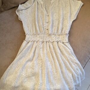 Rainbow Asymmetrical Dress in White and Black